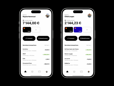 Traditional Bank App Homepage 💶 app balance bank figma home ios iphone money product design