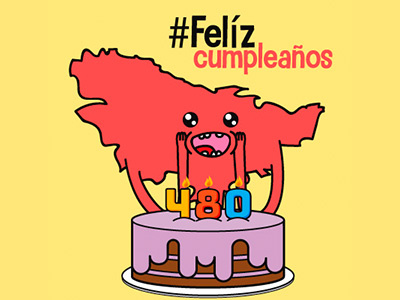 Happy Birthday Bogotá animation bogota cartoon happy ilustration