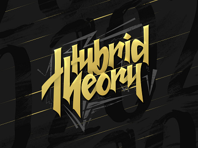 Hybrid Theory 20th Anniversary tribute art artwork calligraphy graphic design hand lettering handdrawn lettering type typography vector