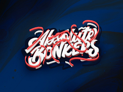 Absolute Bonkers calligraphy creative graphic design hand lettering handdrawn illustration lettering logotype type typography