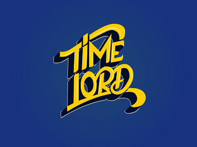 Time Lord calligraphy custom lettering graphic design hand lettering lettering logotype sketch type design typography