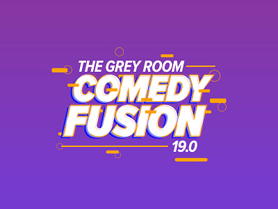 Comedy Fusion branding graphic design identity logotype typography