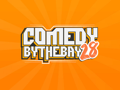 Comedy By The Bay 28 abstract branding color creative design flat graphic design lettering logo type typography vector