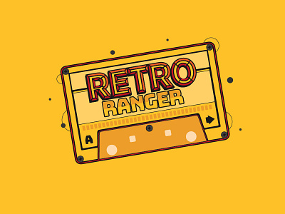 Retro Ranger abstract art design flat graphic design illustration lettering retro type typography vector vintage