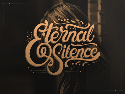 Eternal Silence abstract art artwork calligraphy custom lettering graphic design hand lettering handdrawn illustration lettering photoshop type typography vector