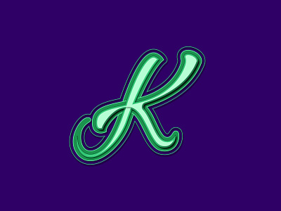 36DaysofType - K abstract art calligraphy custom lettering graphic design lettering logo type typography