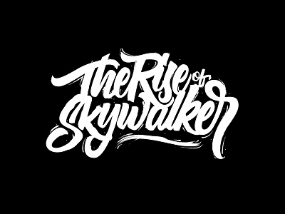 The Rise Of Skywalker art artwork calligraphy creative custom lettering design graphic graphic design hand lettering handdrawn illustration lettering type type design typography vector