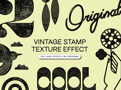 Vintage Stamp Texture effect for Photoshop