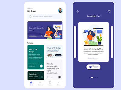 Mobile UI Learning App