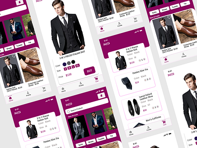 Suit Store app for shopping Suit