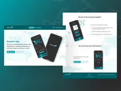 Landing page to track the openness of borders auto branding bus citizenship countries covid design embassy homepage jorney landing locked down pandemic plane train trip ui ux vacation web