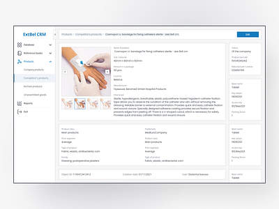 ExtBel CRM admin branding catalogue crm design doctor drugs health healthcare management medecine pharmacy pills products sales statistics store ui ux web