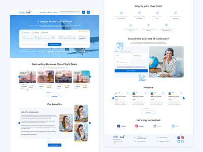 Premium flights booking platform design