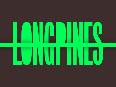 LONGPINES Brand Concept book cover brand branding dark design logotype neon sci fi wordmark