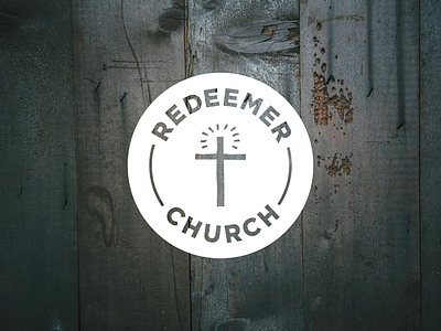 Redeemer Church (PDX) Logo brand branding church gotham logo logomark mark typeface white