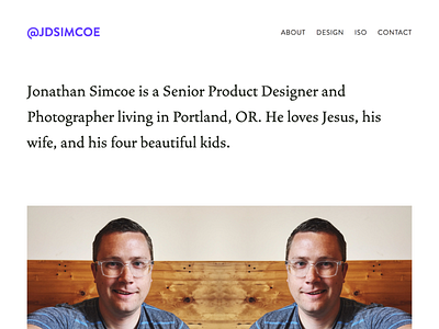 The all new jdsimcoe.com design portfolio squarespace web web design website