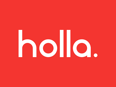 Holla design mark red swiss type typeface typopgraphy white