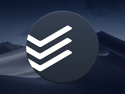 Todoist Dark Mode Icon for macOS