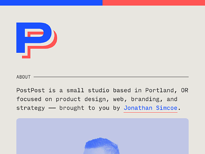 The new PostPost website design figma front end gatsby input mono postpost typography web design