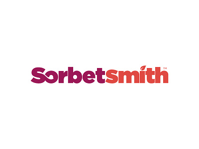 SorbetSmith Logo / Wordmark branding desert food ice cream identity logo negative space sorbet spoon wordmark