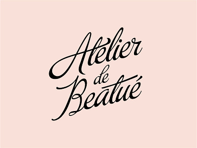 Atelier de Beatue Logo beauty beauty salon branding identity logo makeup salon