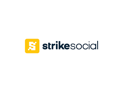 Strike Social Logo advertising branding logo social social media strike technology