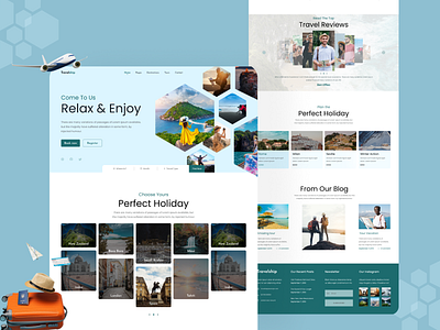 Travelship Website UI Design