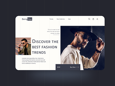 Being man Landing page black branding creative ecommerce fashionable man man fashion man style men stule guide style ui design website