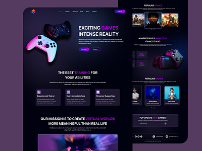 Gaming Platform - Web Design