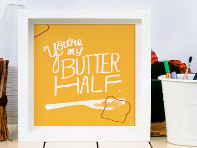 Food Pun Prints! butter foodpun illustration prints