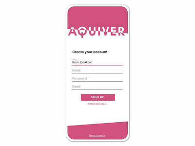 Daily UI challenge #001 - Sign up 001 app challenge daily daily ui dailyui mobile