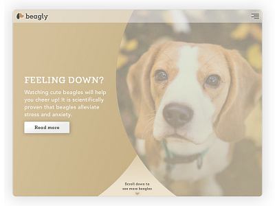 Daily UI challenge #003 - Landing Page 003 beagle challenge daily daily ui daily ui 003 dailyui dogs landing landing page