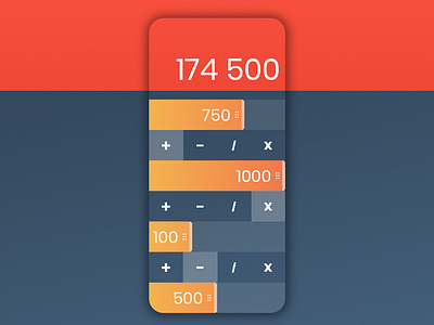 Daily UI challenge #004 -  (Funky) Calculator