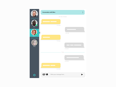 Daily UI Challenge #013 - Instant Messaging