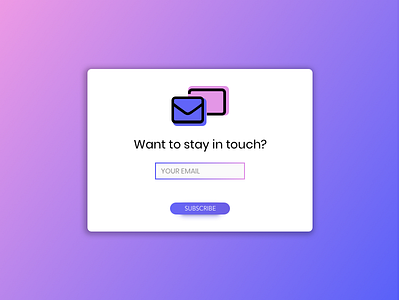 Daily UI Challenge #026 - Subscribe