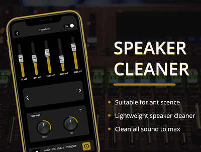 Speaker Cleaner branding graphic design ui