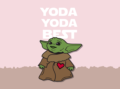 Yoda best I ever had baby yoda branding design digital illustration drawing illustration pop culture the child yoda