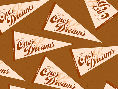 Midwest, USA: The Land of Opes & Dreams dreams flag land of hopes and dreams midwest ope pennant typeface typography