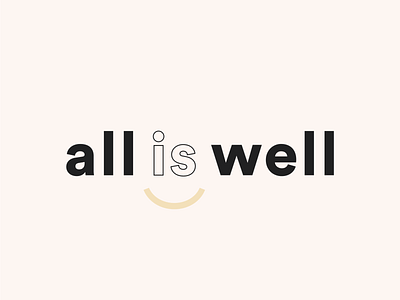 All Is Well Branding