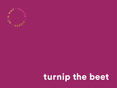 Turnip the beet branding nutrition social media content