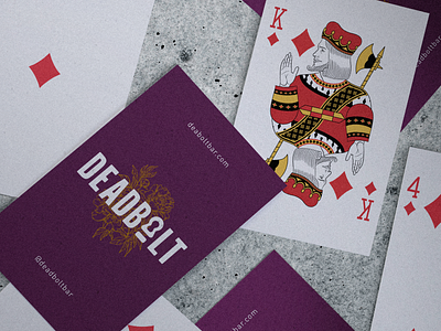 Deadbolt Bar deck of cards