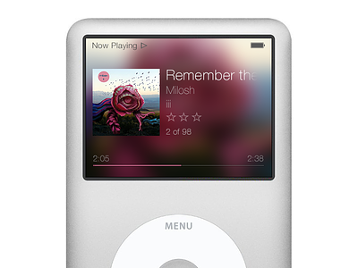 iPod Classic iOS 7 Re-Design apple classic ios7 ipod ipod classic mp3 music player redesign