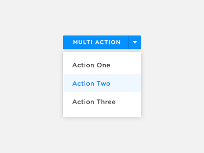 Multi Action Button button dropdown ui web