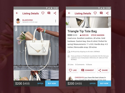 Poshmark Material Design