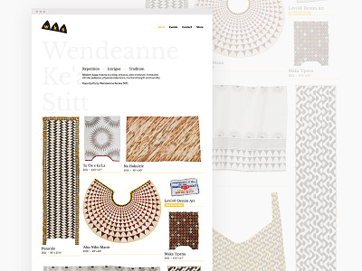 Artist Portfolio Homepage grid portfolio responsive ui ux web