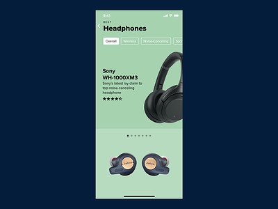 Headphone Finder app mobile product sketch ui