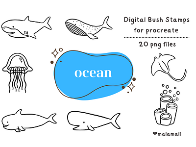 Ocean Digital Bush Stamps