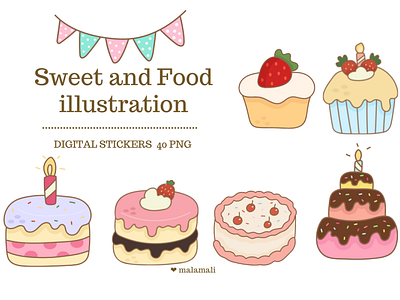 Sweet and Food illustration