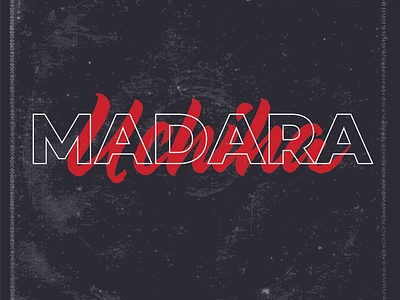 The Madara Uchiha album cover. branding design graphic design logo typography vector