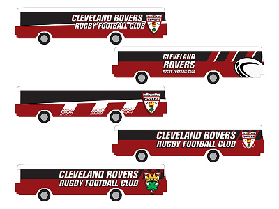 Cleveland Rovers Bus Design Ideas bus cle cleveland design ideas rugby team travel